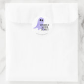 Halloween Handvat met Verzorging Ronde Sticker (Tas)