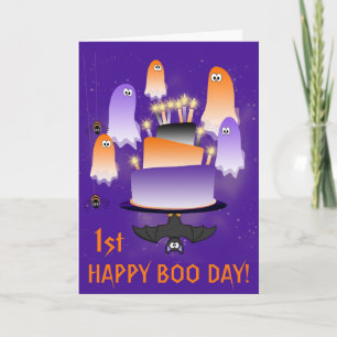 Halloween Happy 1st Boo Day Kaart