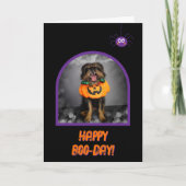 Halloween Happy Birthday Kaart (Voorkant)