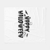 Halloween Happy Fleece Deken (Voorkant (Horizontaal))