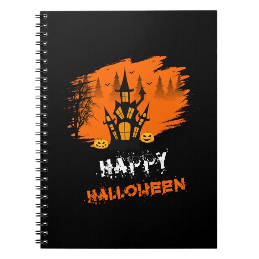 Halloween Happy Halloween Birthday Notitieboek (Voorkant)