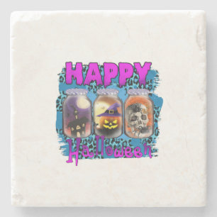 Halloween Happy Halloween Birthday Stenen Onderzetter