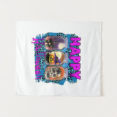 Halloween Happy Halloween Birthday Wandkleed (Voorkant (horizontaal))