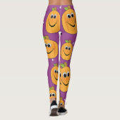 Halloween Happy Pumpkins Leggings (Achterkant)