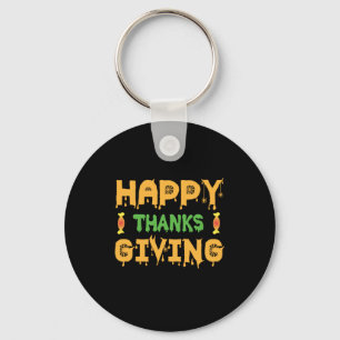 Halloween Happy Thanksgiving Birthday Sleutelhanger