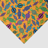 Halloween Hard Snoep Behandeling Tissuepapier (Detail)