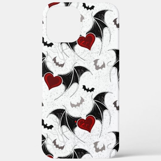 Halloween hart met zwarte vleermuizen soms iPho Case-Mate iPhone Case (Achterkant)