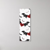 Halloween hart met zwarte vleugels canvas afdruk (Voorkant)