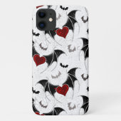 Halloween hart met zwarte vleugels Case-Mate iPhone case (Achterkant)
