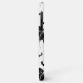 Halloween hart met zwarte vleugels Case-Mate iPhone case (Achterkant/links)