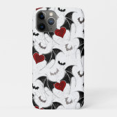 Halloween hart met zwarte vleugels Case-Mate iPhone case (Achterkant)