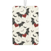 Halloween hart met zwarte vleugels luchtverfrisser (Achterkant)