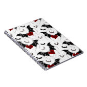 Halloween hart met zwarte vleugels notitieboek (Rechterzijde)