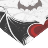 Halloween hart met zwarte vleugels tafelkleed (Gekanteld)