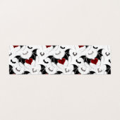 Halloween hart met zwarte vleugels visitekaartjes (Buitenkant ongevouwen)