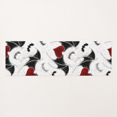 Halloween hart met zwarte vleugels yogamat (Achterkant (horizontaal))