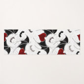 Halloween hart met zwarte vleugels yogamat (Voorkant (horizontaal))