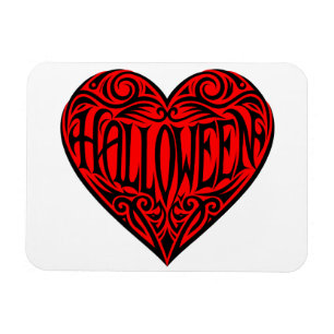 Halloween Hart, Zwart Hart, Feestdag Magneet