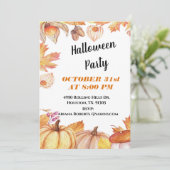 Halloween Harvest uitnodiging (Staand voorkant)