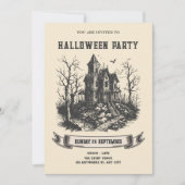 Halloween hauned house kaart (Voorkant)