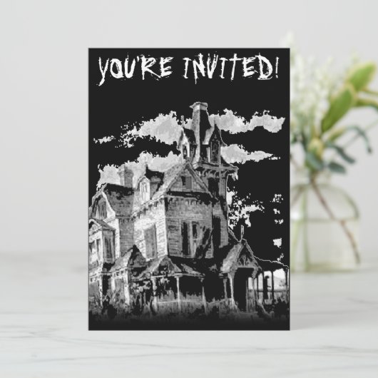 HALLOWEEN HAUNT INVITATION (Debout devant)