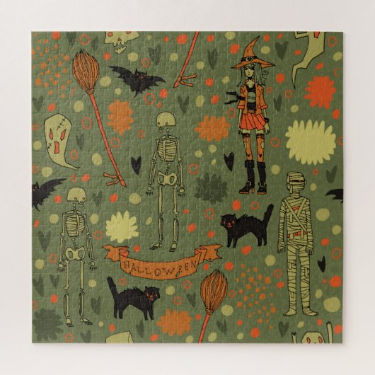 Halloween Haunt: Spooky  Mix Legpuzzel (Verticaal)