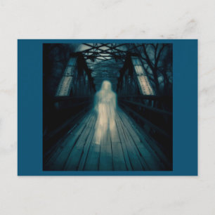 Halloween - Haunted Bridge 1 Briefkaart