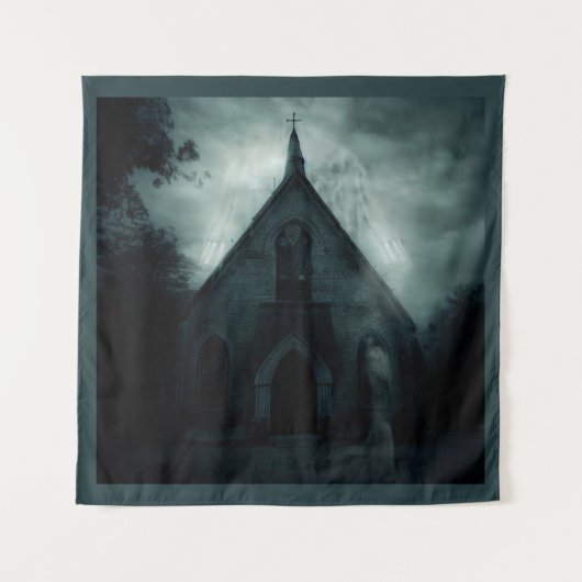 Halloween - Haunted Church 1 Wandkleed (Voorkant)