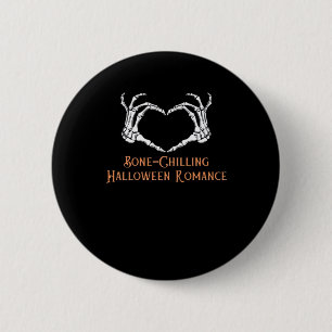 Halloween Haunted Heart Skeletal Bone Chilling CLA Ronde Button 5,7 Cm