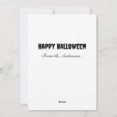 Halloween Haunted House Feestdagenkaart (Achterkant)