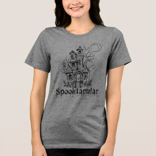 Halloween Haunted House Graphic T-shirt