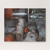 Halloween Haunted House Home Decor Pumpkins Legpuzzel (Horizontaal)