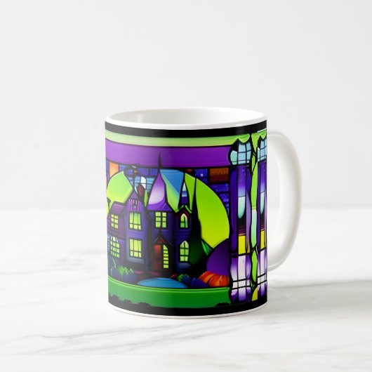 Halloween Haunted House Mug (Devant droit)