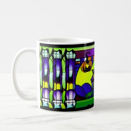 Halloween Haunted House Mug (Gauche)