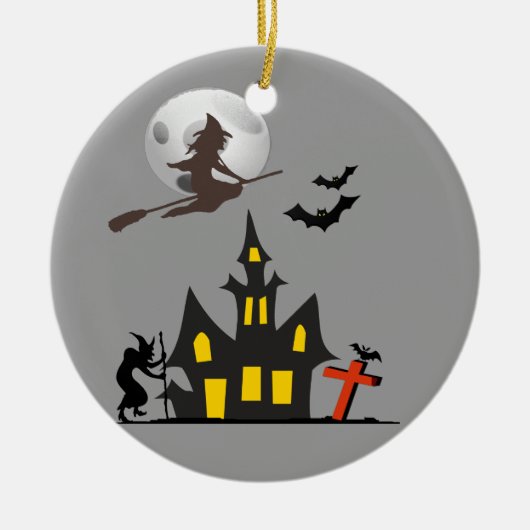 Halloween Haunted House Ornament (Voorkant)
