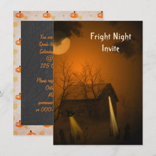 Halloween Haunted House Party Kaart