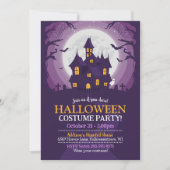 Halloween Haunted House Party Kaart (Voorkant)