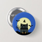Halloween Haunted House Pins / Badges Ronde Button 5,7 Cm (Voorkant /achterkant)