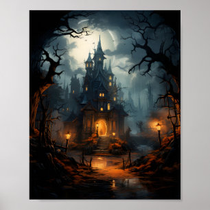 Halloween Haunted House Poster