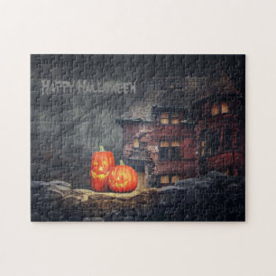 Halloween Haunted House Pumpkin Jack o Lantern Legpuzzel