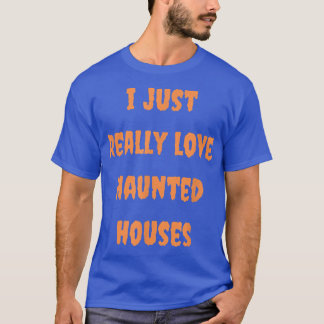 Halloween Haunted House Spooky Fall Autumn Goth Or T-shirt