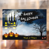Halloween Haunted House Window Cling Raamsticker (Vel 2)