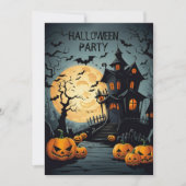 Halloween Haunted Mansion uitnodiging (Voorkant)