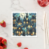 Halloween Haunted Scene Servet (Insitu)