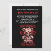 Halloween Haunted Teddy invitation (Devant)