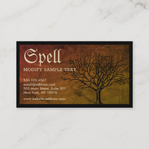 Halloween Haunted Tree Carte de visite