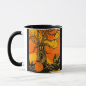 Halloween Haunted Tree Mok (Links)