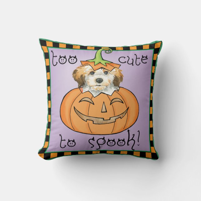 Halloween Havanese Kussen (Voorkant)
