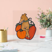 Halloween hazewindhond acryl bord (Huwelijk)