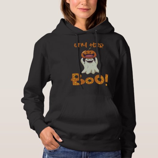 Halloween He U'm her Boo Hoodie (Voorkant)